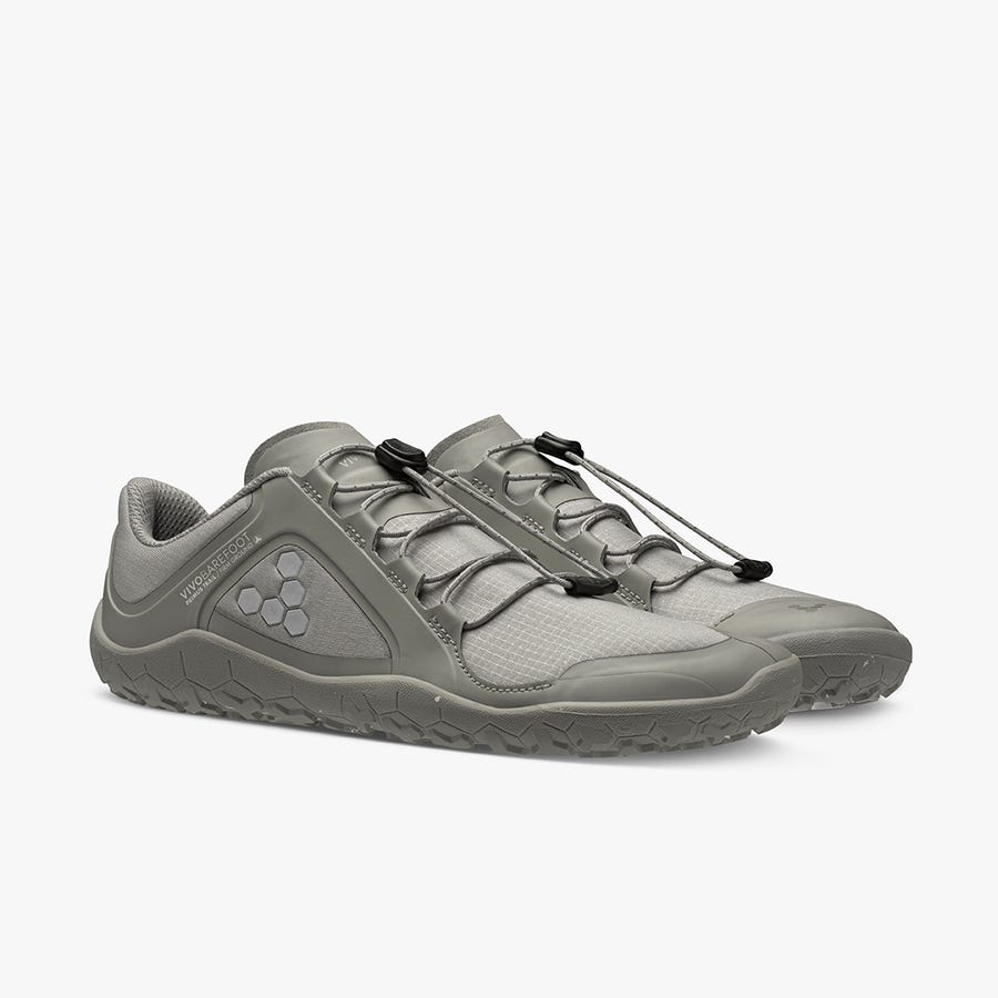 Grey Women's Vivobarefoot Primus Trail II All Weather FG Training Shoes | Philippines 0179VRWD